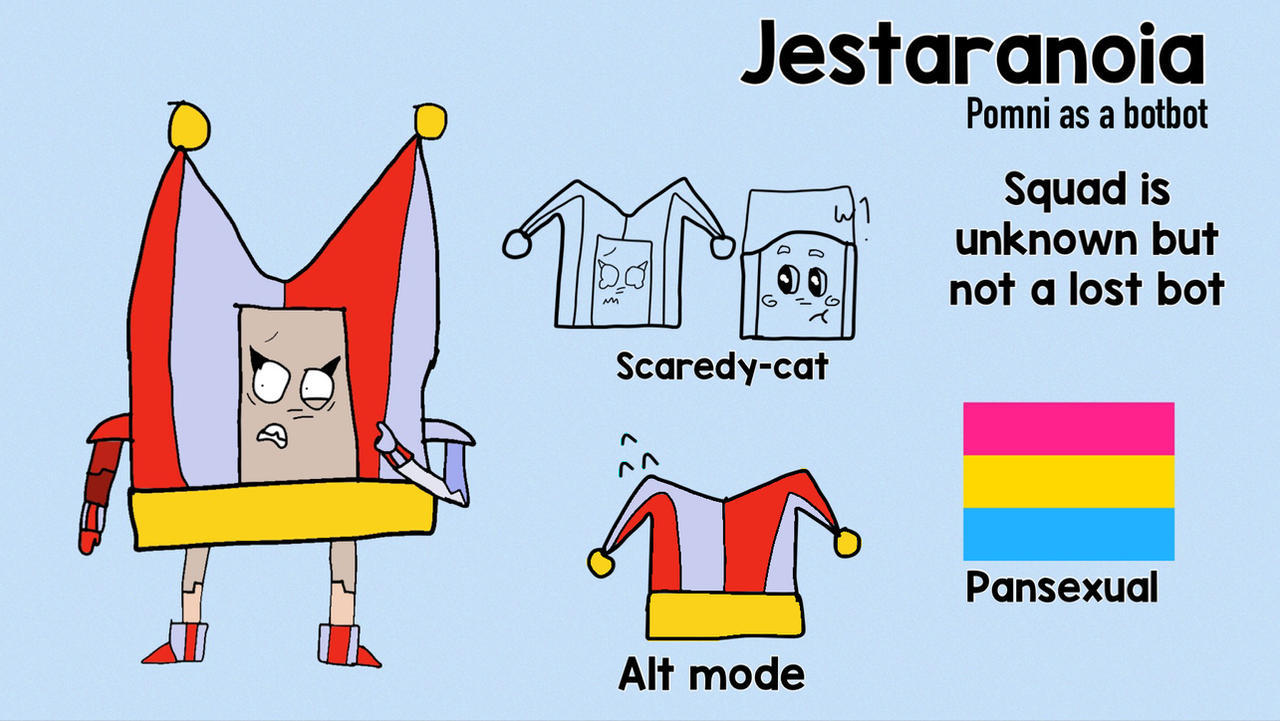 Jestaranoia (New BotBots OC) ref. by Gumballrules2021 on DeviantArt
