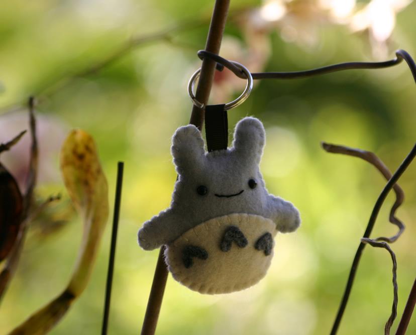 Kawaii Plush Totoro Keychain