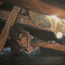 Acrylic Painting - Lara Croft