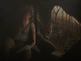 Taking Shelter - TR Acrylic Painting