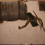 Acrylic Painting - Lara Croft #6 - WIP