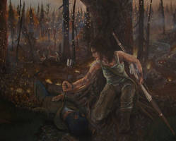 Tomb Raider 2013- Acrylic Painting #6