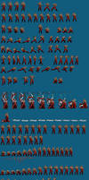 Mai Shiranui Sprite Sheet by Somenamelesspunk on DeviantArt