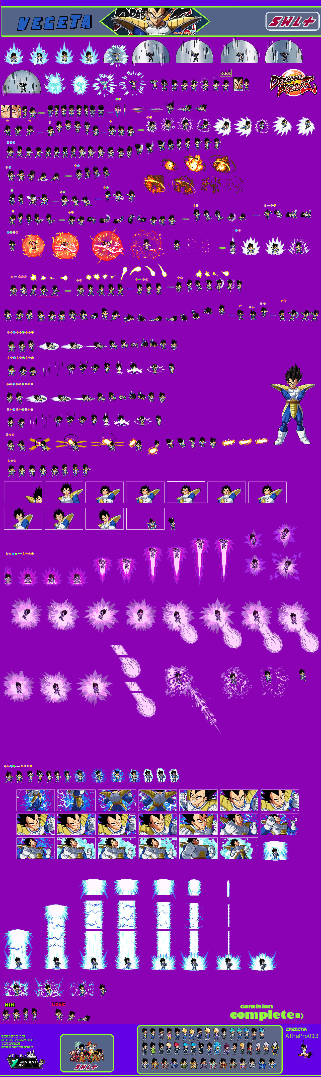 Vegeta Base Sprite Sheet Swl+ by AThePro013 on DeviantArt