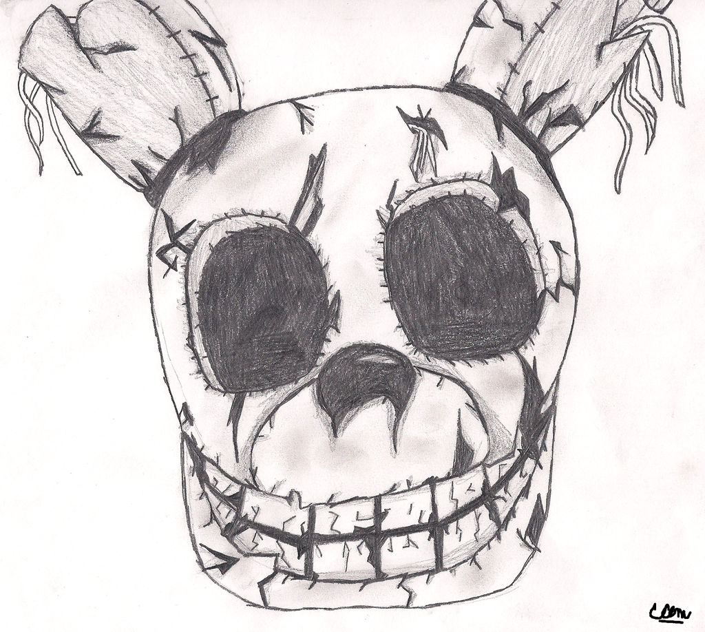 Springtrap Drawing Pencil Springtrap In Pencil by CupcakeSatana on DeviantArt