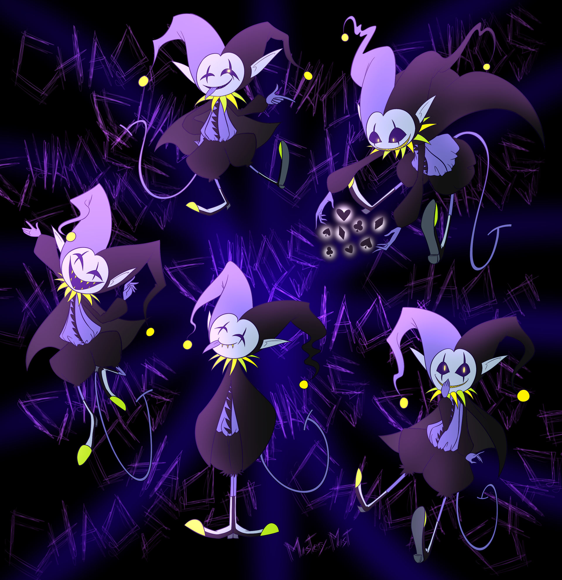 Jevil Sketches by Mystery--Mist on DeviantArt