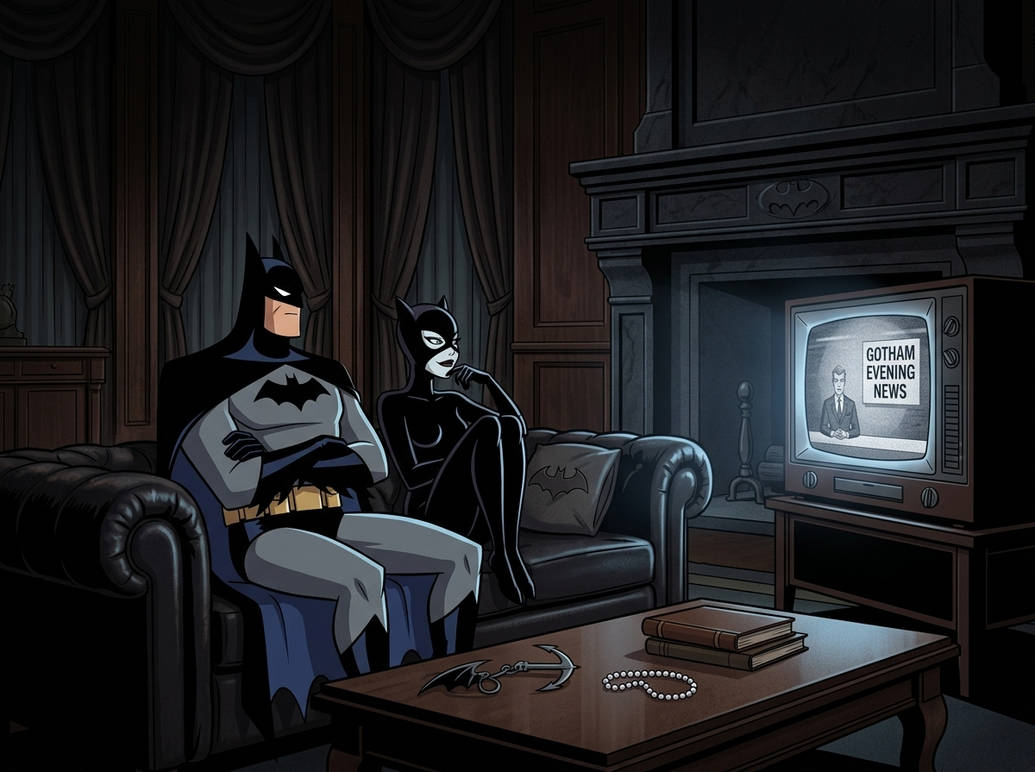 the bat and the cat (1) by CalmShark99 on DeviantArt