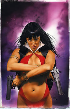 Vampirella 6 Cover Painting