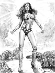 Mike Mayhew WONDER WOMAN Commission