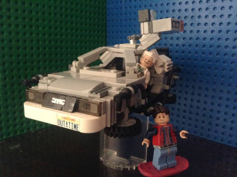 Lego back to the future delorean  hoverboard