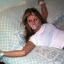 Gagged on bed 