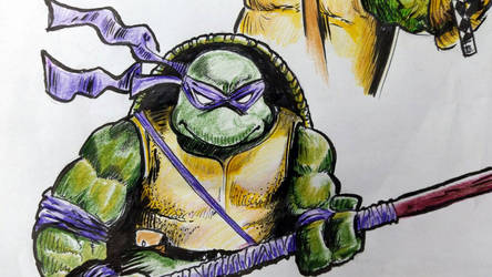 Donatello color pencil..ink..sketch