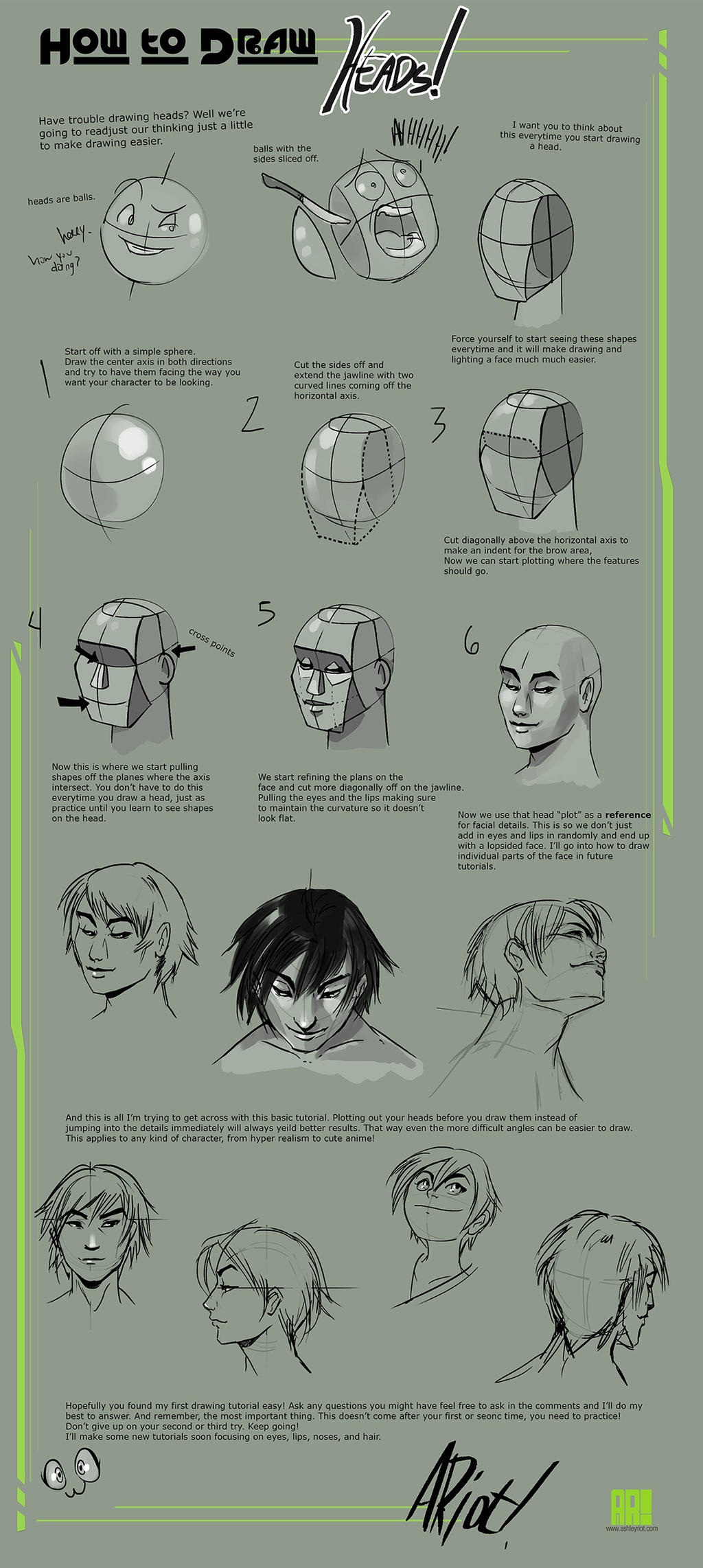 How to draw Heads by JocelynAda on DeviantArt