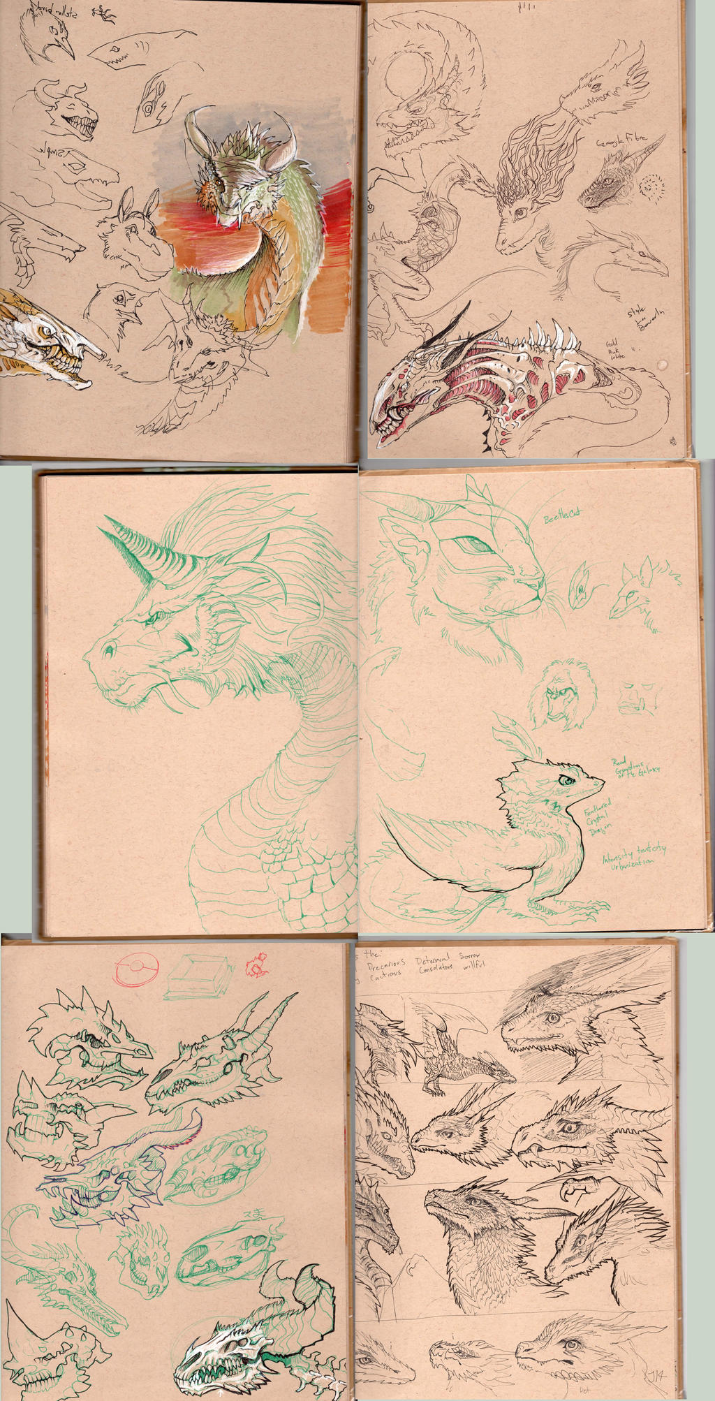 Mostly Dragon Sketches - I