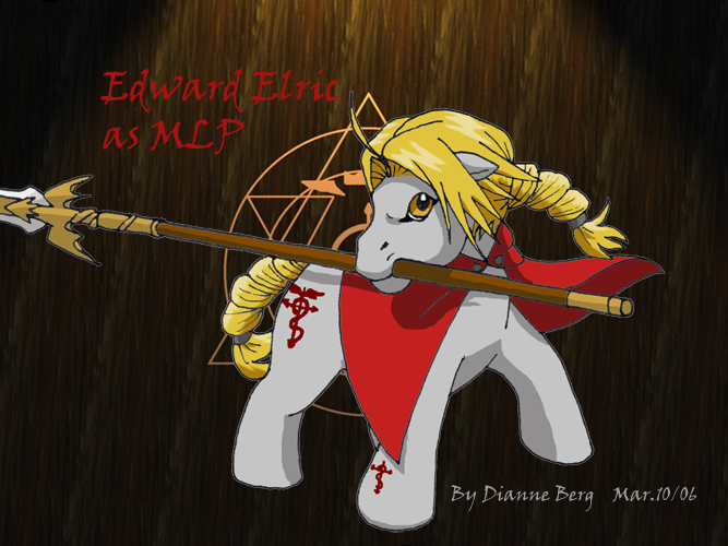 Edward Elric- Fullmetal Pony