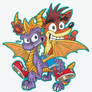 Spyro and Crash