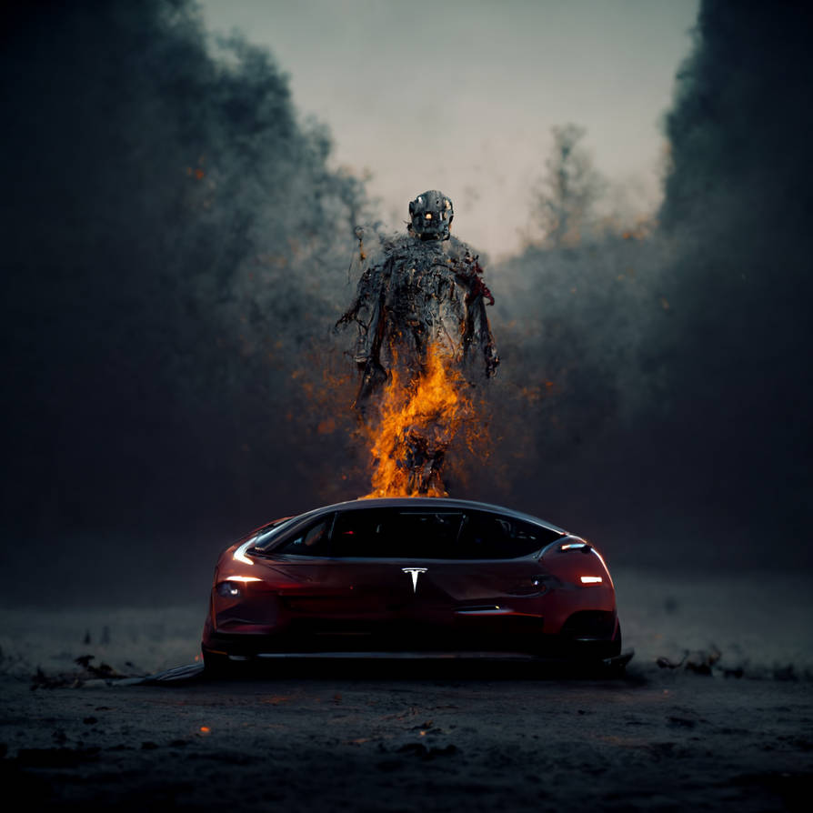 Burning Tesla 2025 Calendar