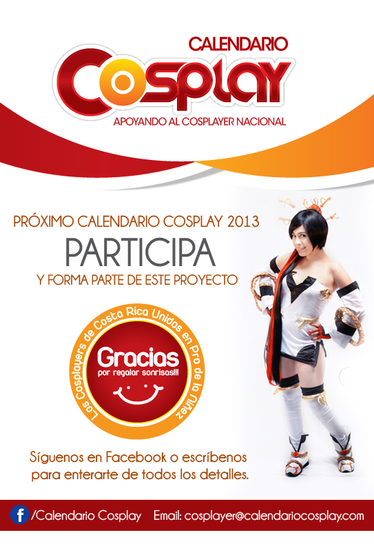 CALENDARIO COSPLAY 2013