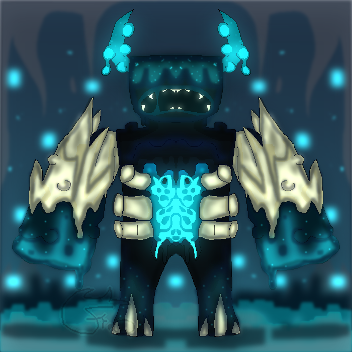 Minecraft warden by FinataFruitcakes on DeviantArt