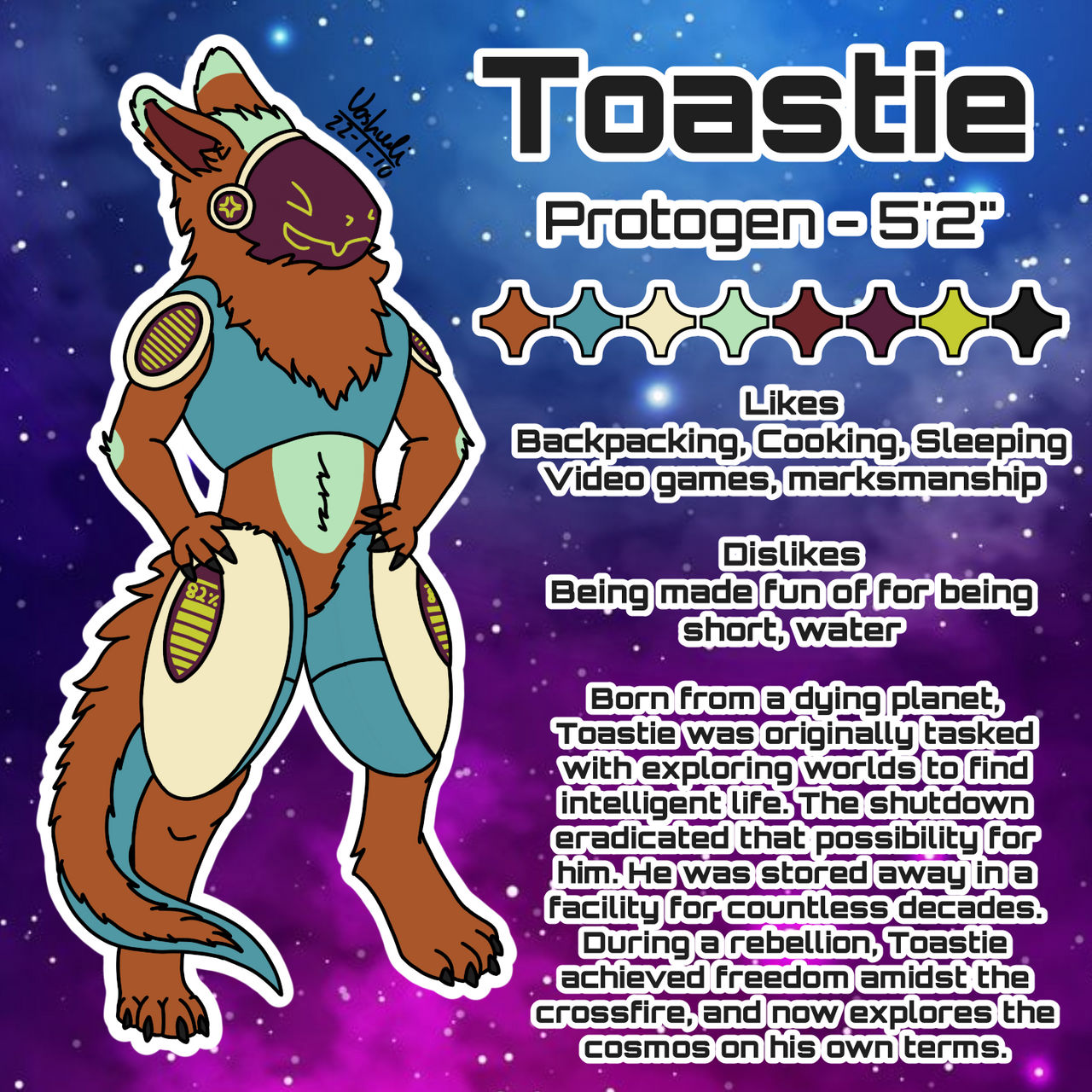 Toastie Reference Sheet by Voshuli on DeviantArt