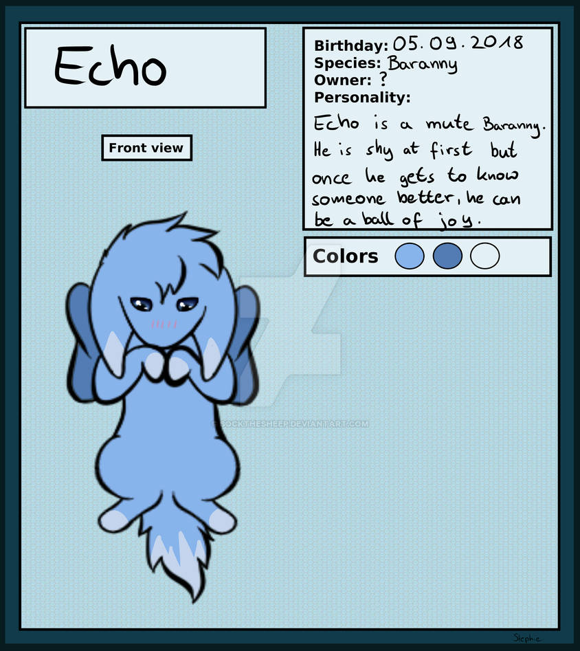 Echo Ref Sheet by SockTheSheep on DeviantArt