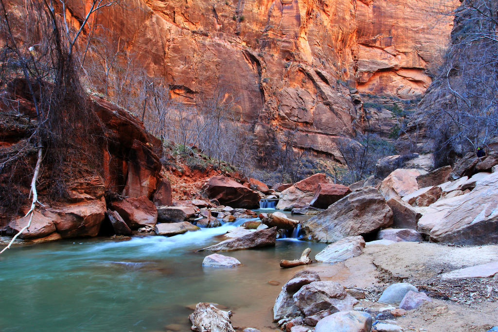 Stock: River cuts through Zion by Celem