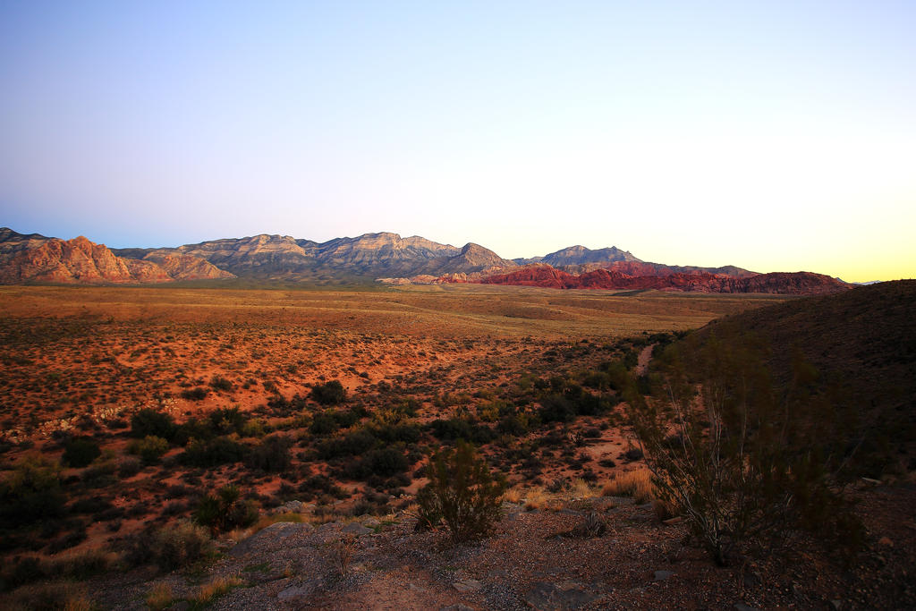 Stock: Sunrise on the Desert Plains by Celem