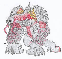 Necromorph - brute (color) by Techno-tueur