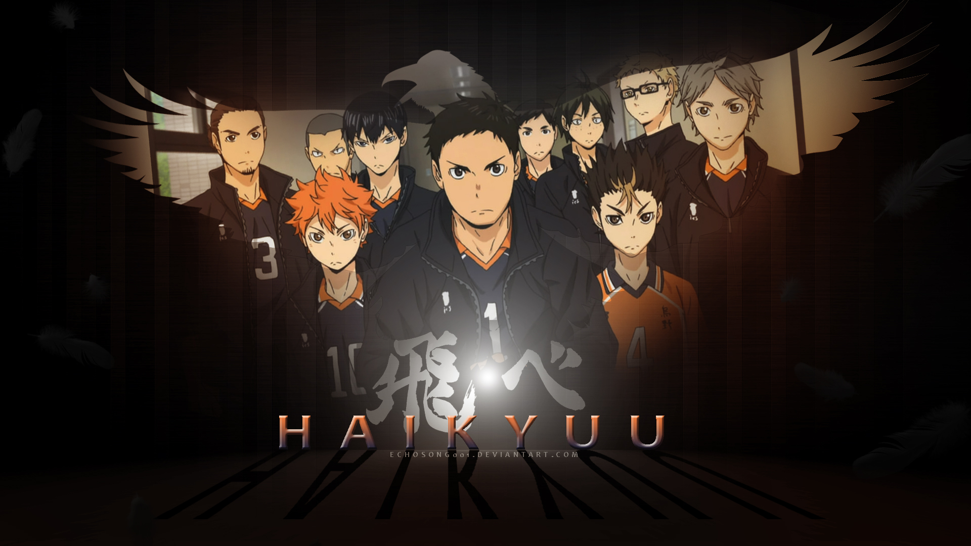 Haikyuu!! - Karasuno Team (face) by VK-for-da-win on DeviantArt