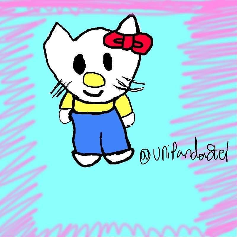 Hello kitty drawing by Unipandastel on DeviantArt