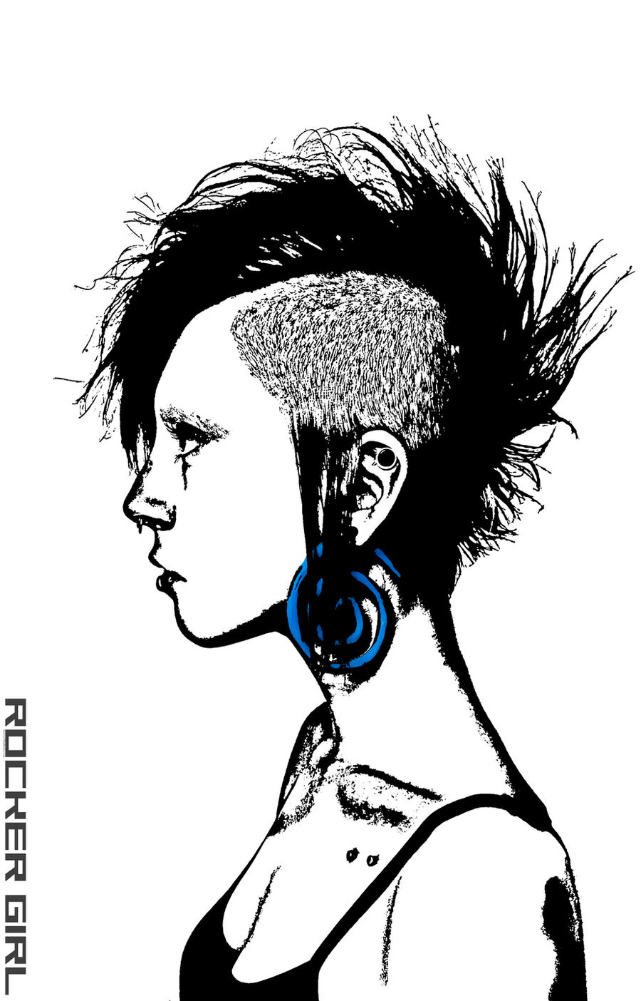Deviantart Rocker Girl Rocker Girl by B0073D on DeviantArt