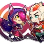 Rakan and Xayah [League of Legends Fan-art]