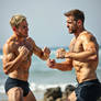 Fist fight fun in the sun!