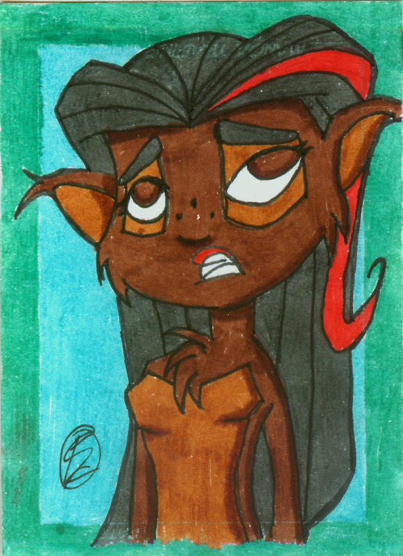 Sketch card Juniper lee lemur