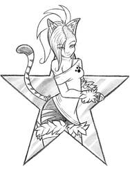 Catgirl Star Pencil