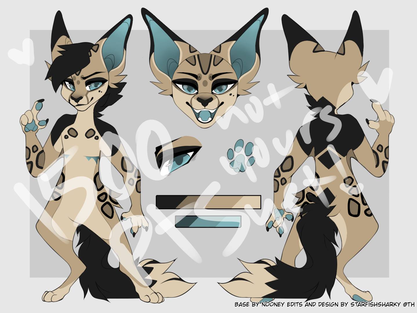 Spotted Feline Adoptable by StarfishSharky on DeviantArt