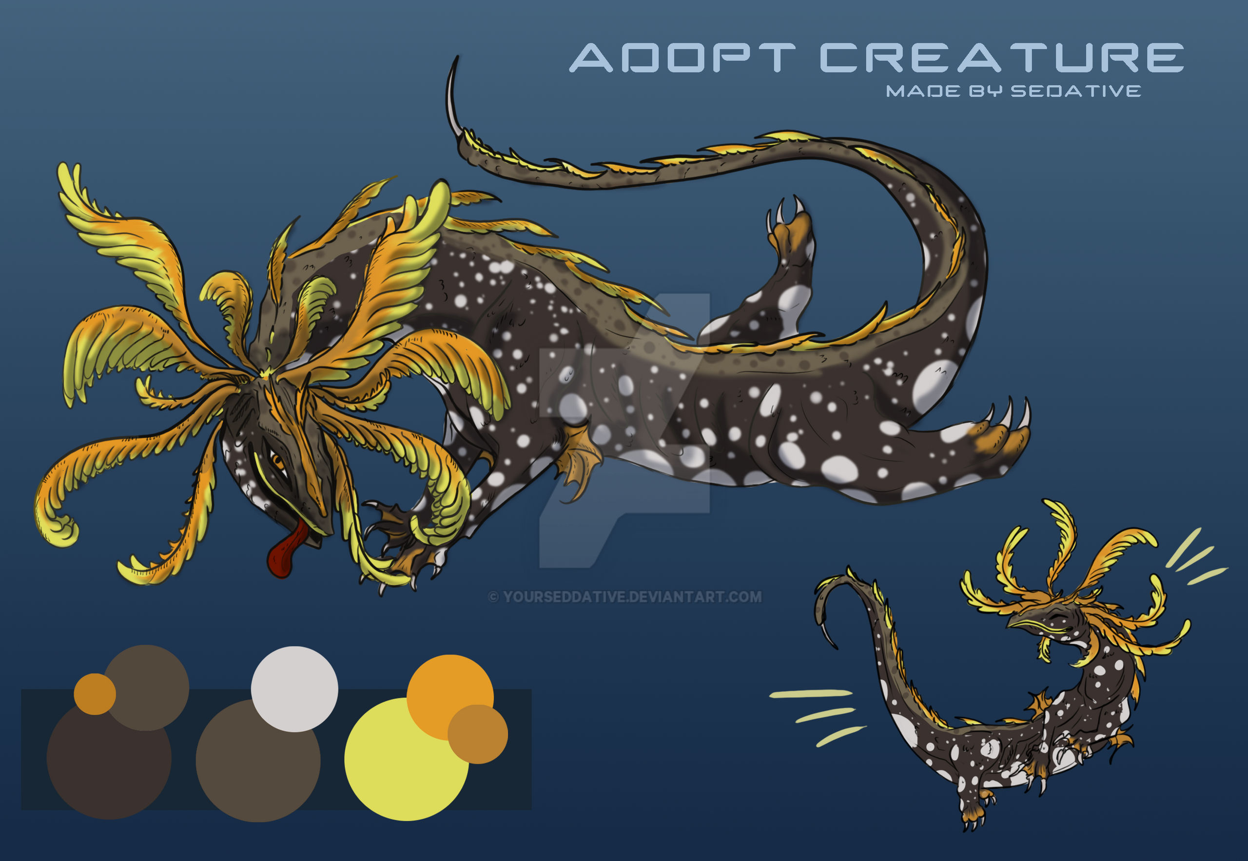 CREATURE ADOPT {OPEN} by yourseddative on DeviantArt