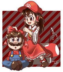 Mario and Reimu