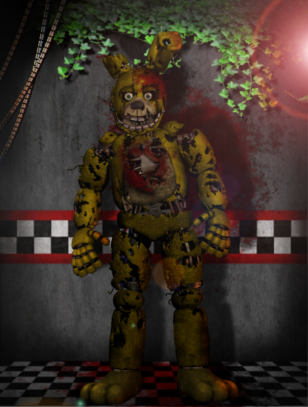 Confused Springtrap Twisted ones springtrap v3 by xXPurpleGuyXx123 on DeviantArt