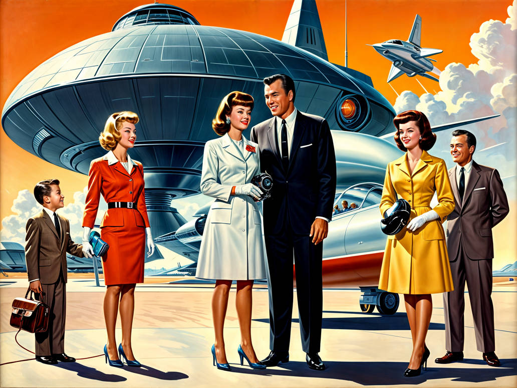 Off To Church Via Rocketship by butterandbacon on DeviantArt