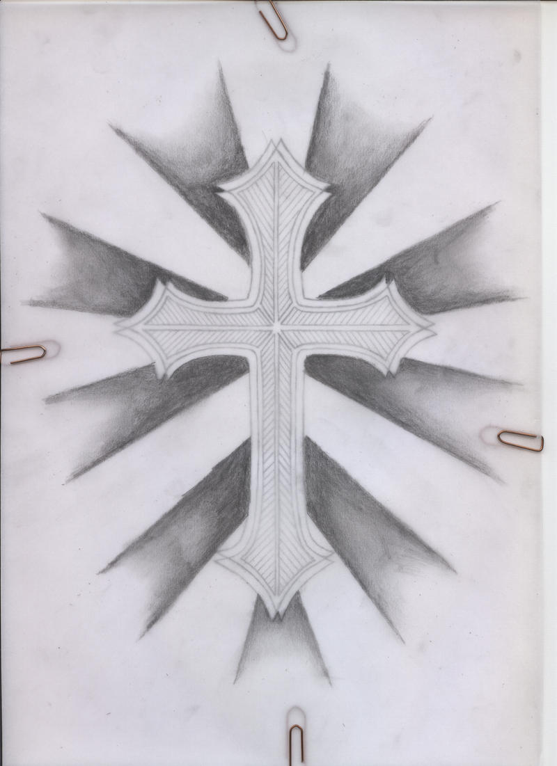 Tattoo Cross w. light effects by FidesCaritasSpes on DeviantArt