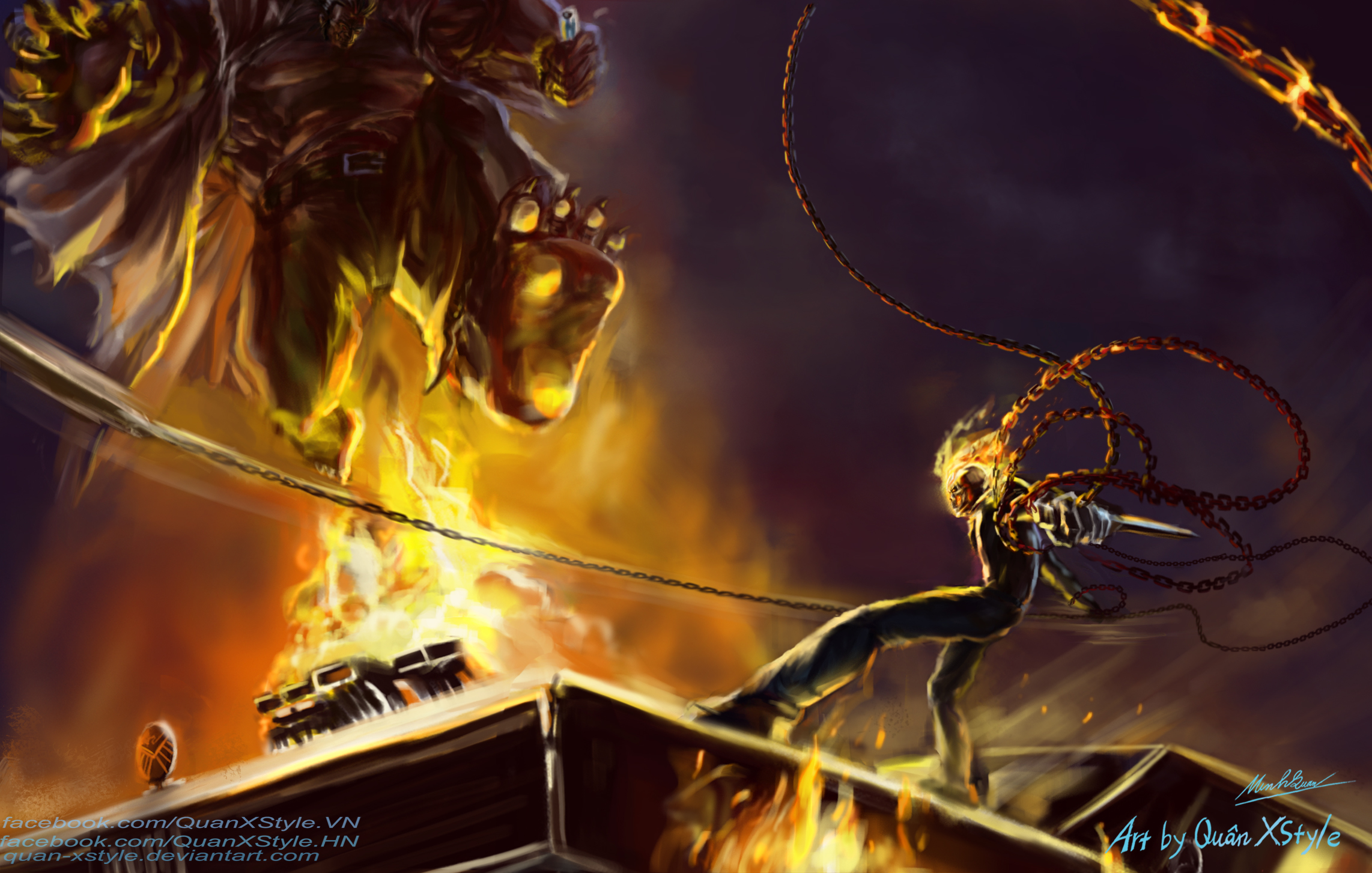 Ghost Rider vs Mr.Hyde