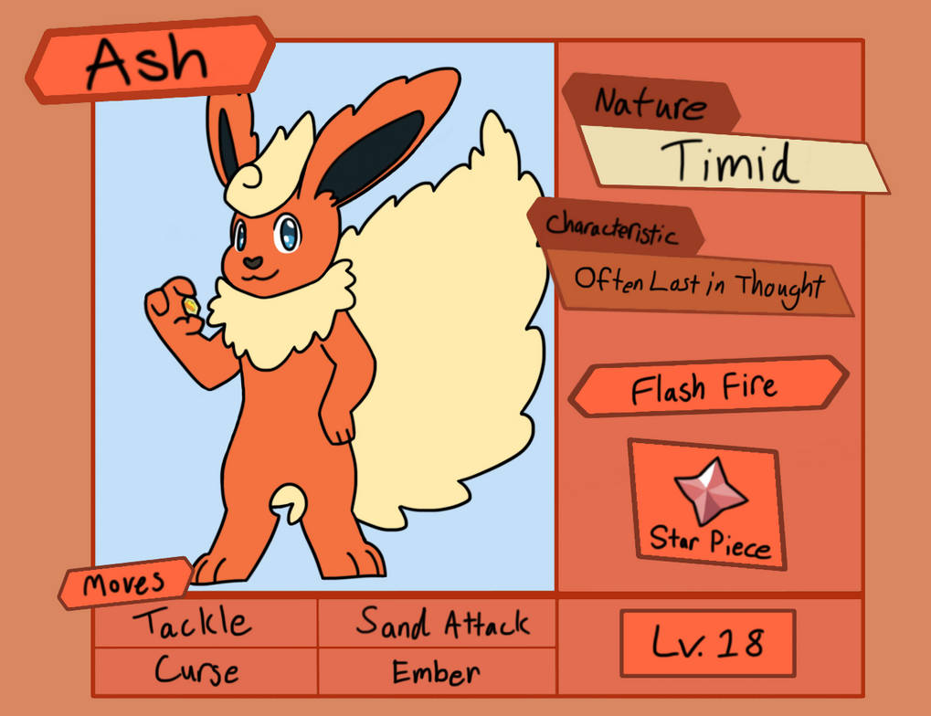 Ash Refrence Ash the Flareon | Reference Sheet by Bubblebub15 on DeviantArt
