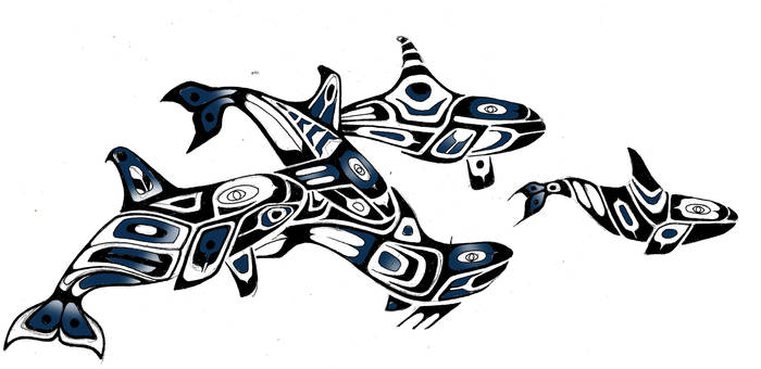 Whale tribal  armband