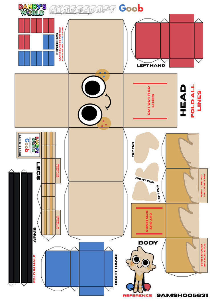 Dandy's World Cubeecraft / Goob by SAMSHOO5631 on DeviantArt