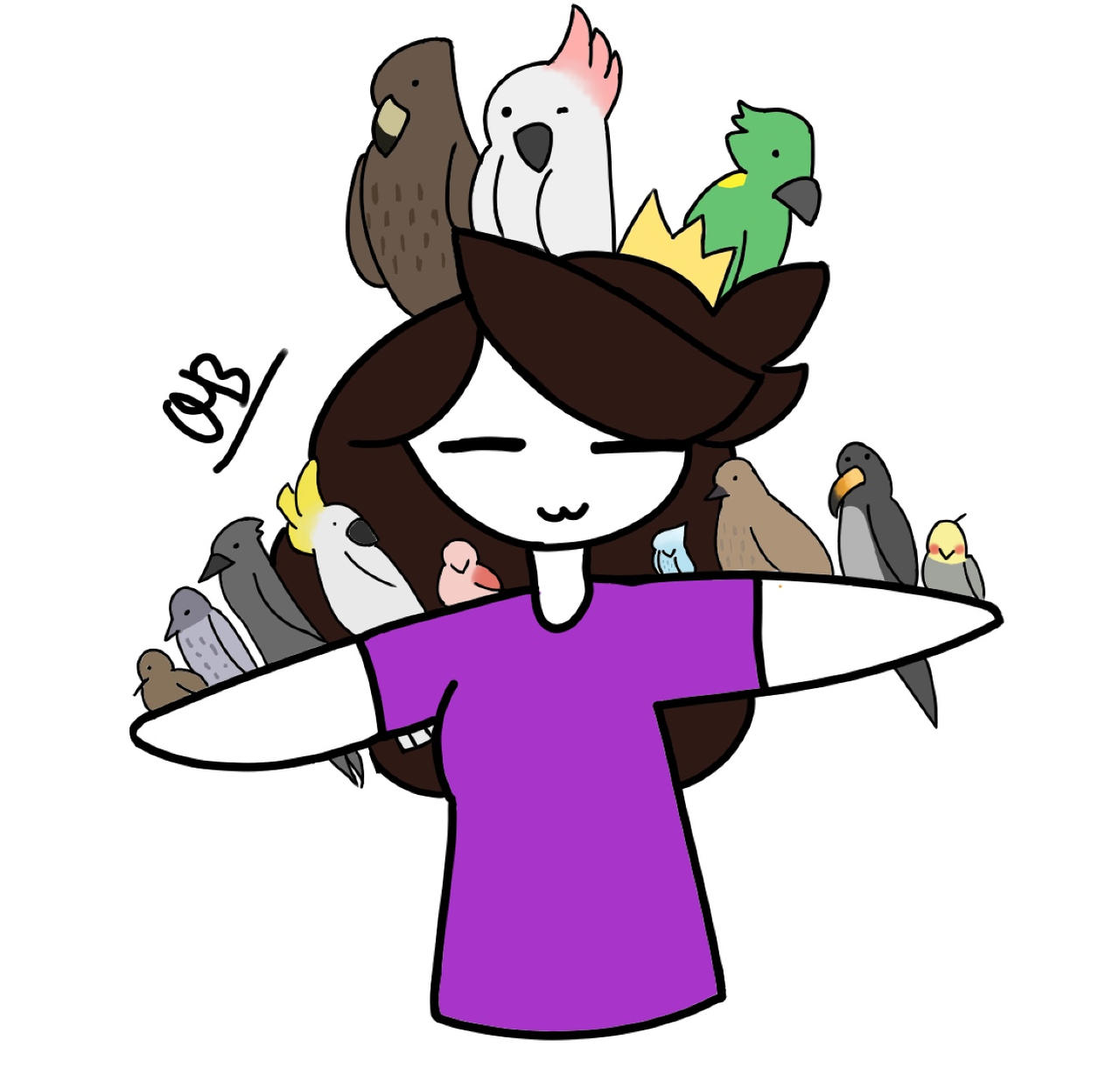 Ari (Jaiden Animation's bird/doggo) by Rosaline4846 on DeviantArt