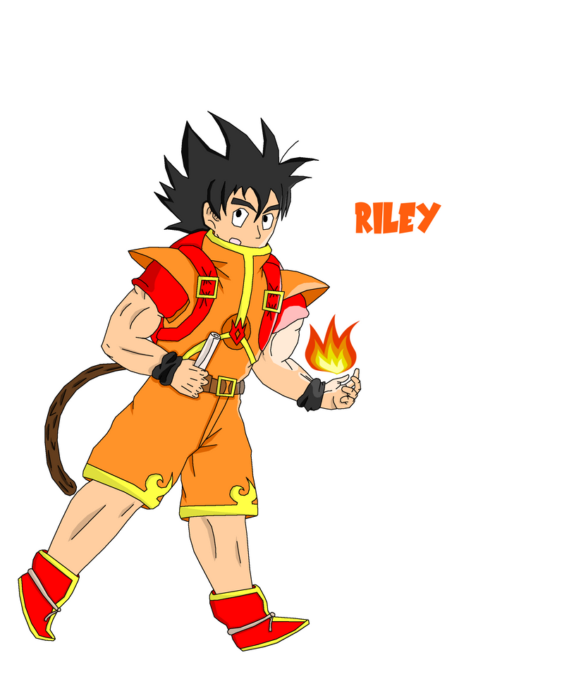 Goku Riley .:Request/ Art Trade/ Gift:. Riley by z-AnoziraAshakage-z on DeviantArt