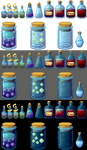 More Pixel Bottles by kristhasirah