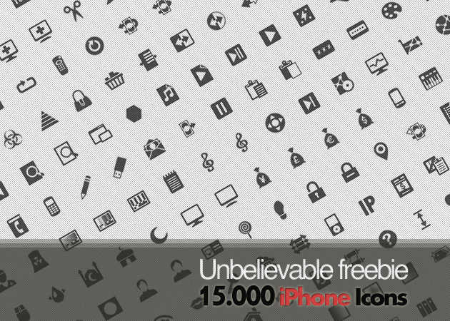 Unbelievable Freebie: 15.000 free iPhone icons