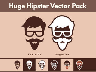 Huge Free Hipster Vector Pack